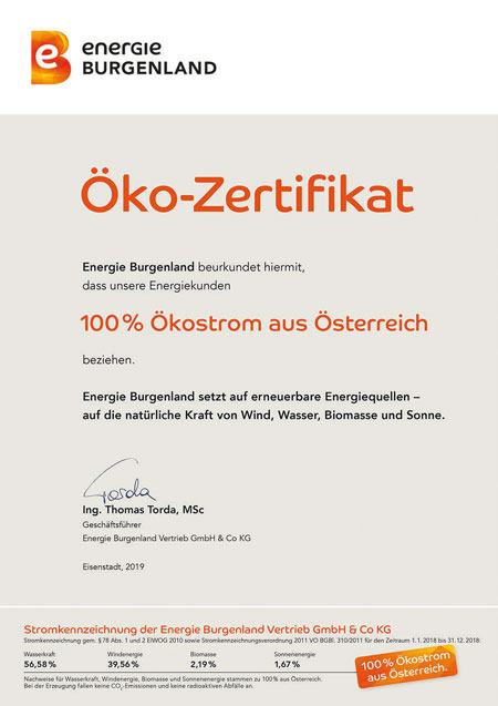 Ökozertifikat